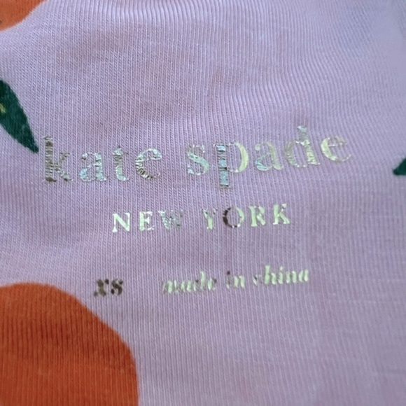 Kate Spade Garden Party Clementine Print Modal Summer Pajama Top XS - Picture 9 of 10